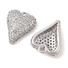 Brass Micro Pave Clear Cubic Zirconia Pendants KK-S388-01P-02-2