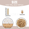 100G Opaque Colours Glass Round Bugle Beads SEED-SC0001-39C-2