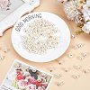 100Pcs Resin Imitation Pearl Buttons BUTT-CY0001-05-3