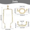 Iron Lamp Shade Harp Holder AJEW-OC0002-67G-2