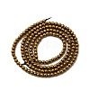 Electroplated Synthetic Non-magnetic Hematite Beads Strands G-H001-51A-2