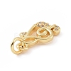 Brass Micro Pave Cubic Zirconia Charms KK-C012-17G-3