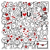 Valentine's Day Theme Cartoon PVC Self-Adhesive Stickers VALE-PW0003-02-1