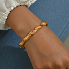 Real 18K Gold Plated Brass Bangles AJ8200-1-3