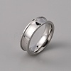 201 Stainless Steel Grooved Finger Ring Settings STAS-WH0027-27C-P-1