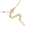 Ion Plating(IP) 304 Stainless Steel with Rhinestone Pendant Necklace NJEW-K252-07G-3