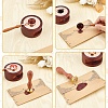 Brass Wax Seal Stamps with Rosewood Handle AJEW-WH0412-0072-3