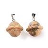 Natural Crazy Agate Pendants G-B041-01P-12-3