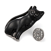 Cat Shaped Alloy Enamel Pins JEWB-Q045-03P-3