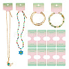 50Pcs Folding Paper Jewelry Display Cards ODIS-TA0001-07A-3