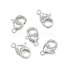 SHEGRACE Brass Micro Pave Clear Cubic Zirconia Lobster Claw Clasps XGRQ58424-754P-1