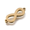 304 Stainless Steel Polishing Infinity Connector Charms STAS-E532-05G-2