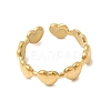 304 Stainless Steel Cuff Open Rings for Women LS-RJEW-P182-05G-2