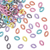 HOBBIESAY 480Pcs 6 Style Opaque Acrylic Linking Rings OACR-HY0001-06-1