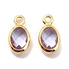 Eco-Friendly Brass with Glass Pendants X-KK-K268-01X-2