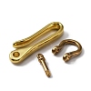 U-Shaped Brass Key Hook Shanckle Clasps KK-WH0047-76B-G-2
