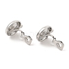 Alloy Clip-on Earring Findings FIND-L015-009P-2