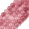 Natural White Jade Beads Strands G-H348-8mm-06-2