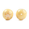 Flower Opaque Resin Beads RESI-T054-001-4