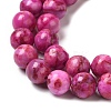 Natural Dyed White Jade Beads Strands G-M402-C03-01-3