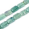 Natural Green Fluorite Beads Strands G-T142-63-4