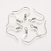 Brass French Earring Hooks KK-Q366-P-NF-1