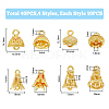 HOBBIESAY 40pcs 4 style Alloy Pendant Bails FIND-HY0002-01-2