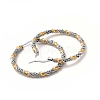 304 Stainless Steel Twist Rope Hoop Earrings for Women EJEW-C011-03P-2