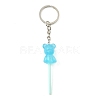 Resin Bear Lollipop Pendant Keychain KEYC-JKC00522-02-4