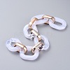 Imitation Gemstone Style Acrylic Handmade Cable Chains AJEW-JB00517-01-1
