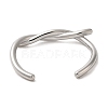 304 Stainless Steel Wire Wrap Cuff Bangles BJEW-Q773-06C-P-3