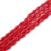 Opaque Glass Beads Strands GLAA-P001-03A-08-1