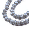 Electroplate Glass Beads Strands EGLA-A034-P4mm-A16-3