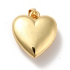 Rack Plating Brass Micro Pave Clear Cubic Zirconia Locket Pendants KK-M227-07G-2