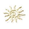 Hammered Alloy Pendants X-PALLOY-B016-03A-G-2