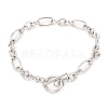 Tarnish Resistant Unisex 304 Stainless Steel Figaro Chain Bracelets X-BJEW-H541-06A-P-6