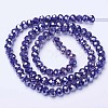 Electroplate Glass Beads Strands LS-EGLA-A034-P8mm-B07-2
