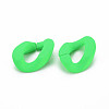 Opaque Spray Painted Acrylic Linking Rings OACR-R249-03E-3