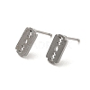 Non-Tarnish 304 Stainless Steel Stud Earrings EJEW-P244-02P-1