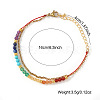 7 Chakras Synthetic Turquoise & Natural Lapis Lazuli & Carnelian Round Beads Double Layers Bracelets CC9331-2-5