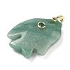 Natural Green Aventurine Carved Pendants G-G460-01G-05-2