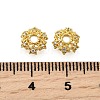 Star Brass Micro Pave Cubic Zirconia Bead Caps KK-K300-05A-G-3