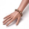Natural Buddhism Mala Beads Stretch Bracelets BJEW-JB04124-3