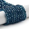 Electroplate Transparent Glass Beads Strands EGLA-A035-T3mm-A12-1