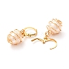 Natural Freshwater Pearl Leverback Earrings for Women EJEW-JE04620-3
