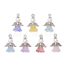 Glass Pearl Pendants PALLOY-JF03655-01-1