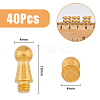 40Pcs Steel Nipple Stud Rivets FIND-FH0008-02G-2