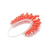 4Pcs Glass Seed Beaded Pendants PALLOY-MZ01260-5