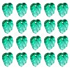 Autumn Theme Two-Tone Transparent Glass Charms GLAA-YW0001-53E-1