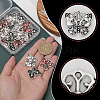 CHGCRAFT 30Pcs 3 Style Alloy Pendants Sets ENAM-CA0001-65-3